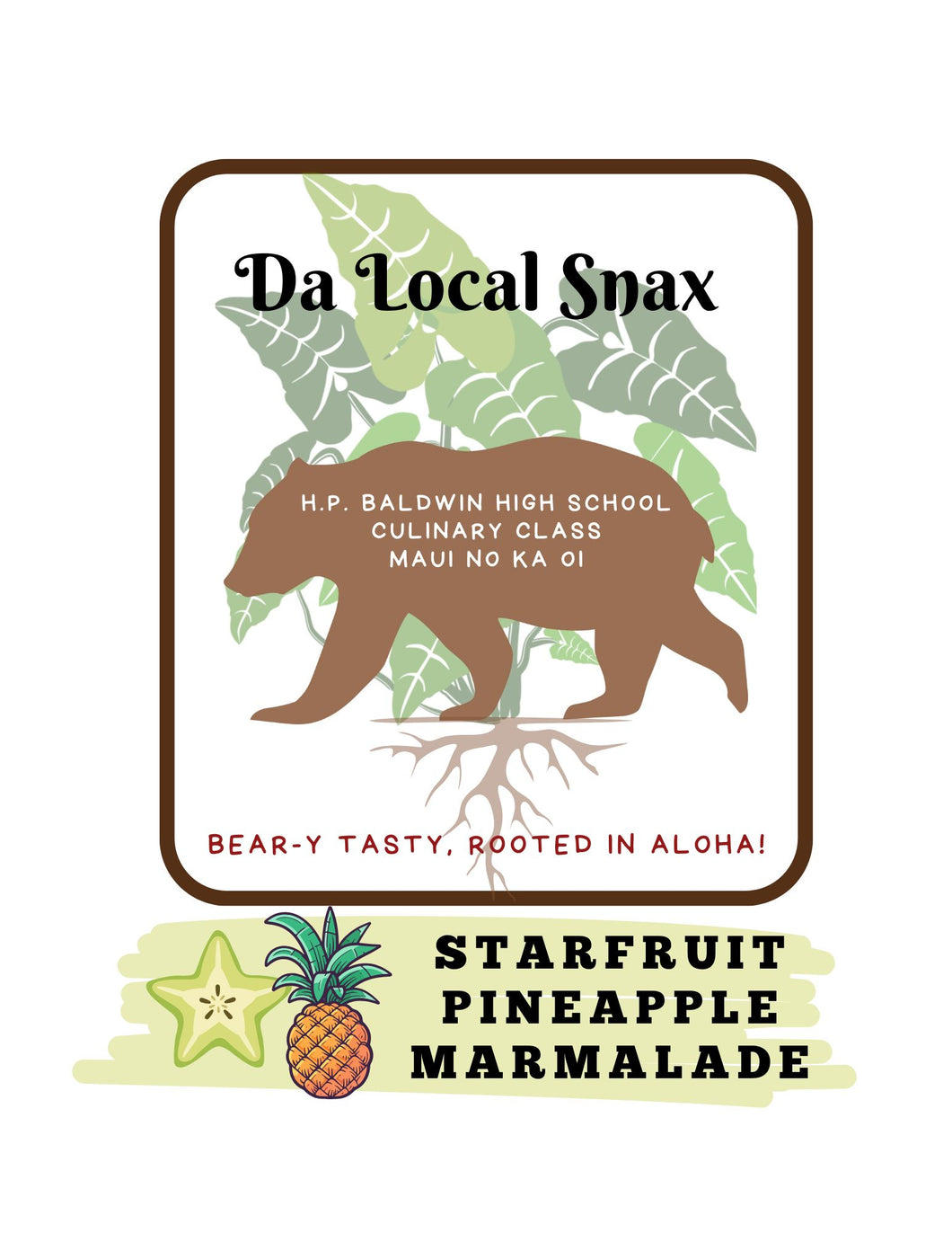 Da Local Snax-Starfruit and Pineapple Marmalade